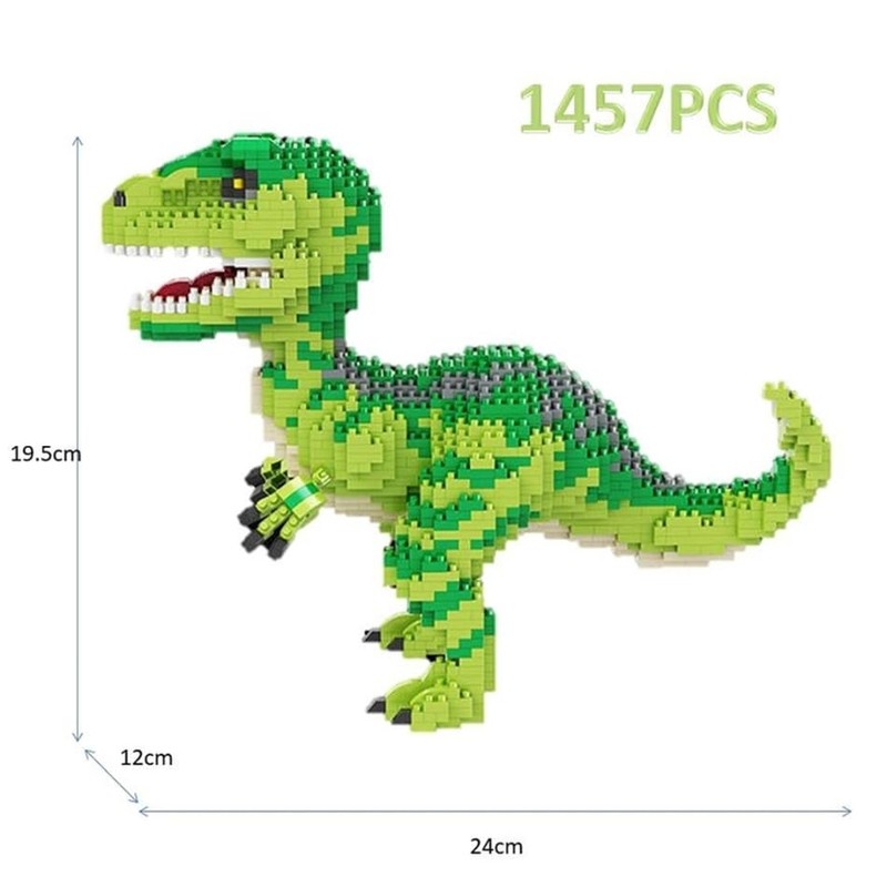 Balody Built-Up Figure with Nano Blocks Dinosaur Velociraptor