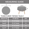 Heavy Weight Cotton Linen Tablecloth, Plaid Tassel Round Table Cover