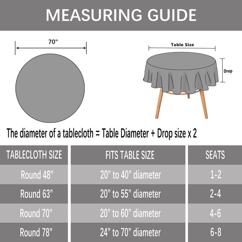 Heavy Weight Cotton Linen Tablecloth, Plaid Tassel Round Table Cover