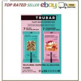 TRUBAR Plant Based Protein Bar, Variety Pack, 14 ct.