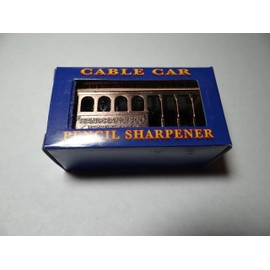 (5 7/18) CM San Francisco Cable Car Pencil Sharpener AC Includes Copyrighted CA Bear Magnet