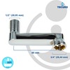 tecuro S-Connector Offset by 80 mm for Wall Fittings Set