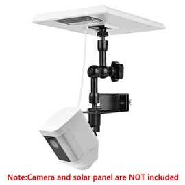 2-in-1 Gutter Mount for Solar Panel, Stick Up Cam Battery, Spotlight Cam and Spotlight Cam Plus/Pro(Battery), Perfect Angle to Get Adequate Sunlight for Your Solar Panel - Black