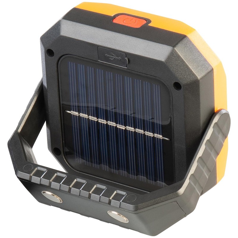 PEARL Solar LED Work Light: Set of 4 Solar Camping