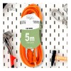 Multicontacto de 3 tomas Kitul extensión 5mcolor naranja largo del