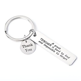 Teacher Appreciation Gifts for Men Women Keychain Graduation Gard Gifts for Teachers Thank You Teacher Keychains Key Ring Gifts for Teachers Day Birthday Gifts for Teacher from Students Friends