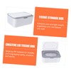 GLEAVI 1Pc Capacity Tissue Box Grey Material Wet and Dry