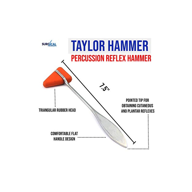 SURGICAL ONLINE Taylor Tomahawk Percussion Reflex Hammer for Neurological Examination