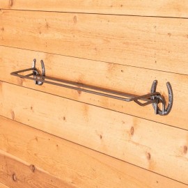 Easy-Up Pro Series Collapsible Horseshoe Stall Front Bar | Color Gray Armor