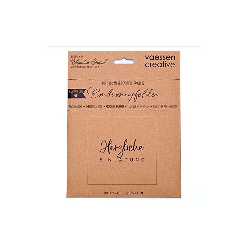 Vaessen Creative Embossing folder.