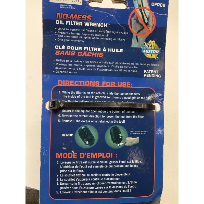 Strategic Tools OFR02 No-mess Oil Filter Wrench, Medium