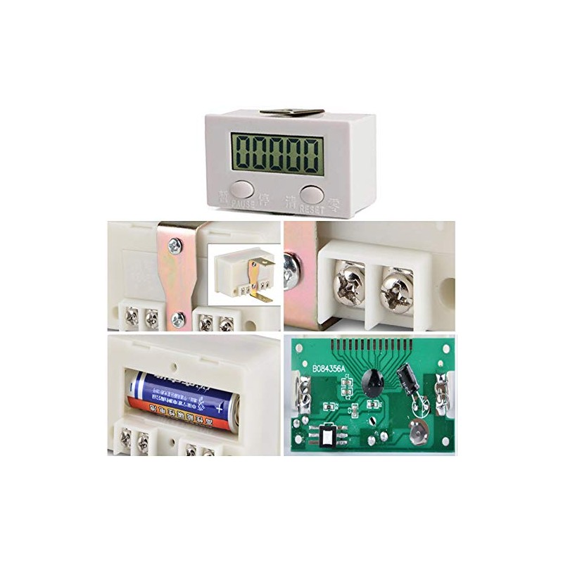 DIGITEN LCD Digital 0-99999 Counter 5 Digit Plus UP Gauge