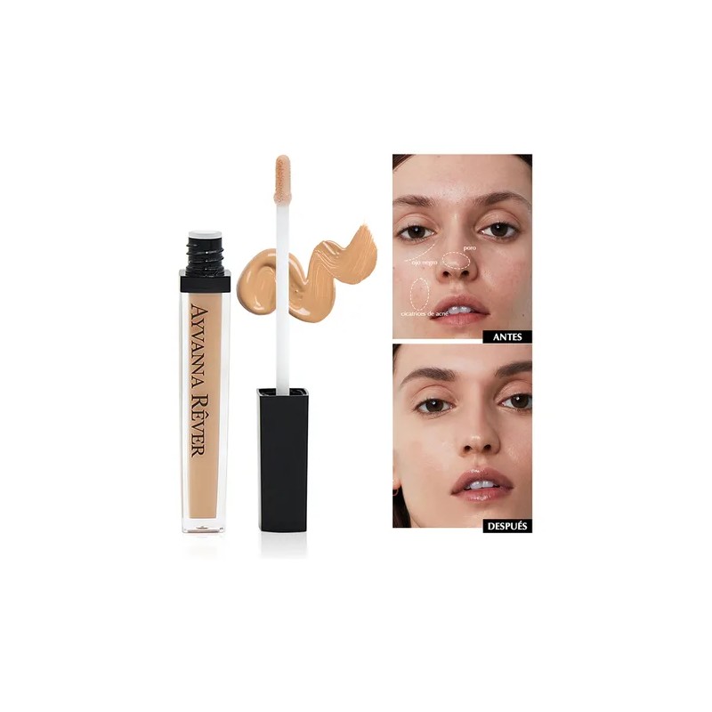 Corrector De Alta Cobertura Ayvanna Rêver Para Ojos Rostro