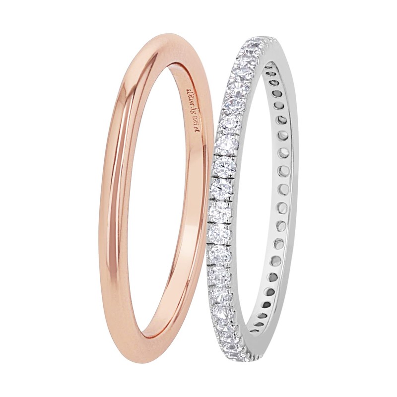 s.Oliver Women Vermeil Stacked Ring - 2021015