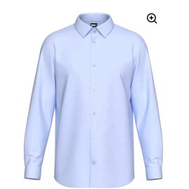 Tailored Sky Blue Ice Long Sleeve Dress Casual 4 Way Stretch 2XL Comfortable