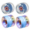 PATIKIL Light Up Skateboard Wheels 60x45mm, 4 Pack 78A PU