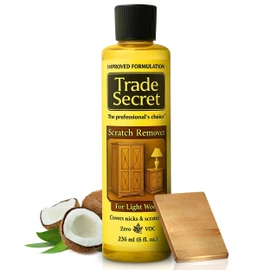 Trade Secret Light Wood Scratch Concealer, Scratch Remover for Real Wood Furniture & Floors – Covers Nicks, Scuffs & Dogs, Cats Scratches, Marks, Minor Defects