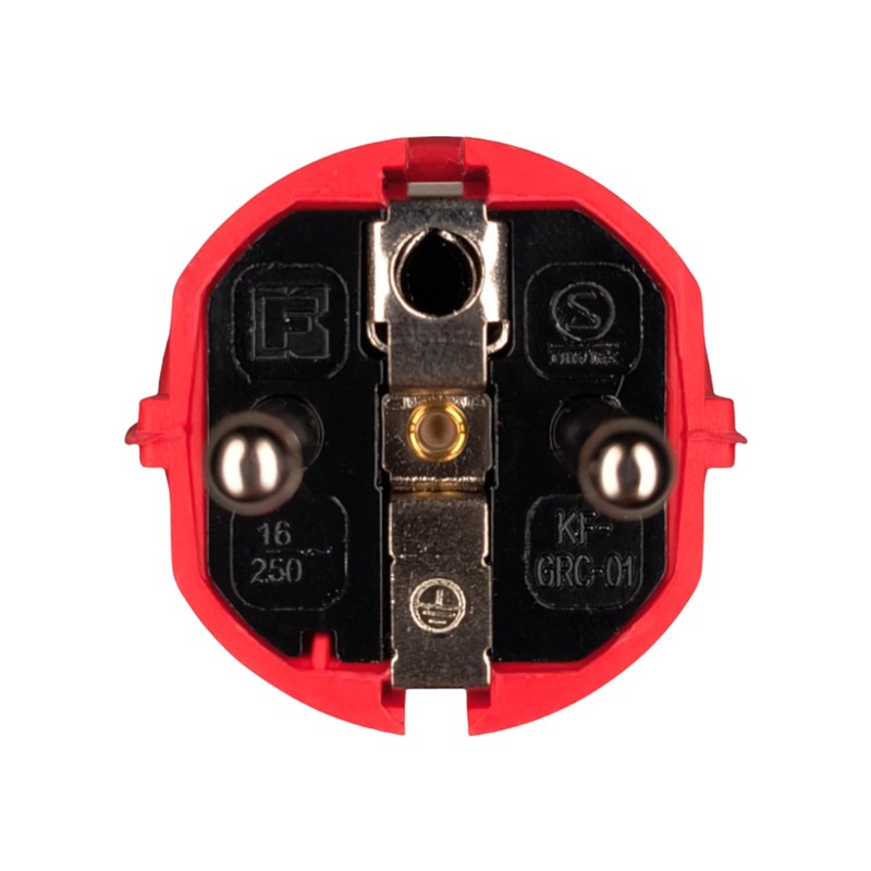 Rubber Power Plug 230 V, 16 A, IP44, Waterproof Plug,
