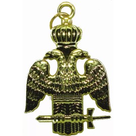 33 Degree Masonic COLLAR Regalia  WINGS DOWN SCOTTISH RITE + PENDANT
