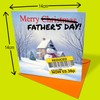 Father's Day Card - Reduced Christmas Card Merry Father's Day