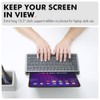 X9 Performance Teclado inalámbrico Bluetooth pequeño con soporte para teléfono
