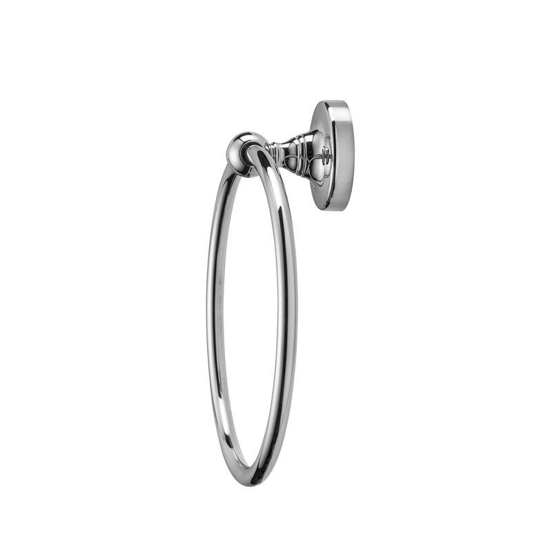 Croydex QM461541 Glue-Fix Worcester Towel Ring, Easy Fit No Drilling