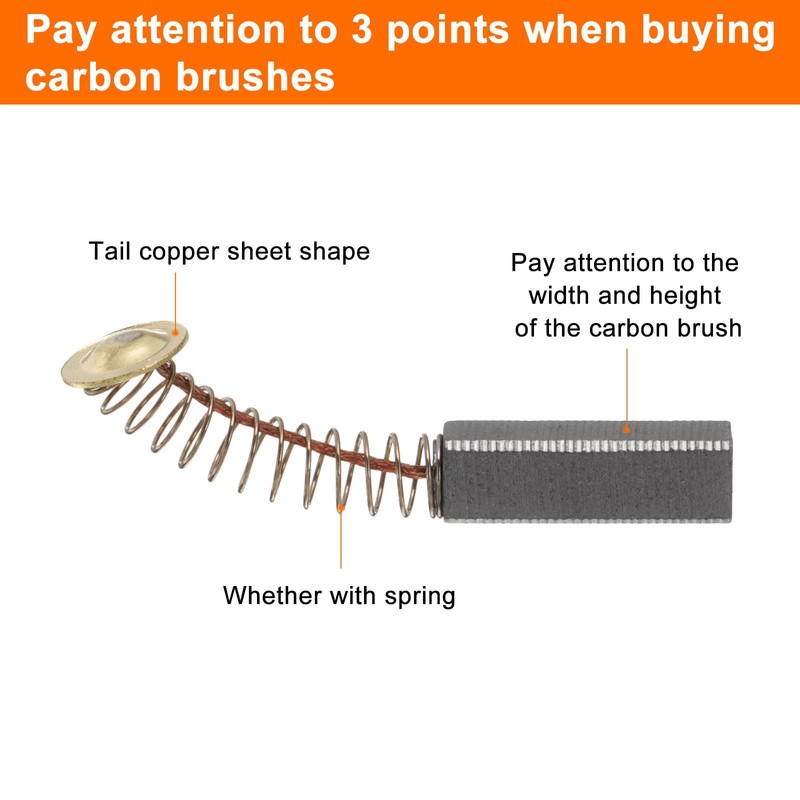 sourcing map 10pcs Carbon Brush 19mm x 5.9mm x Electric