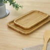 Bam&Boo Bamboo Serving Tray Natural Minimalist Rectangular (11.3” x 6.2"
