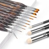 Miniature Paint Brushes with Domed Dry Brush Set for Miniature