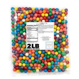 Gumballs for Gumball Machine, 0.5 Inch Mini Gumballs, Approx. 560 Pieces, 2lb Bulk Bag, Bubble Gum Balls Assorted Fruit Flavored Bubble Gum, Gumball Machine Refills