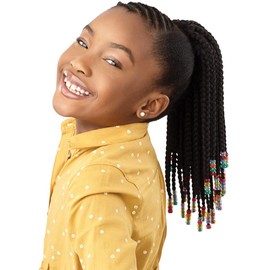 Outre Lil Looks Drawstring Ponytail - BEADED BOX BRAIDS 12" (2)