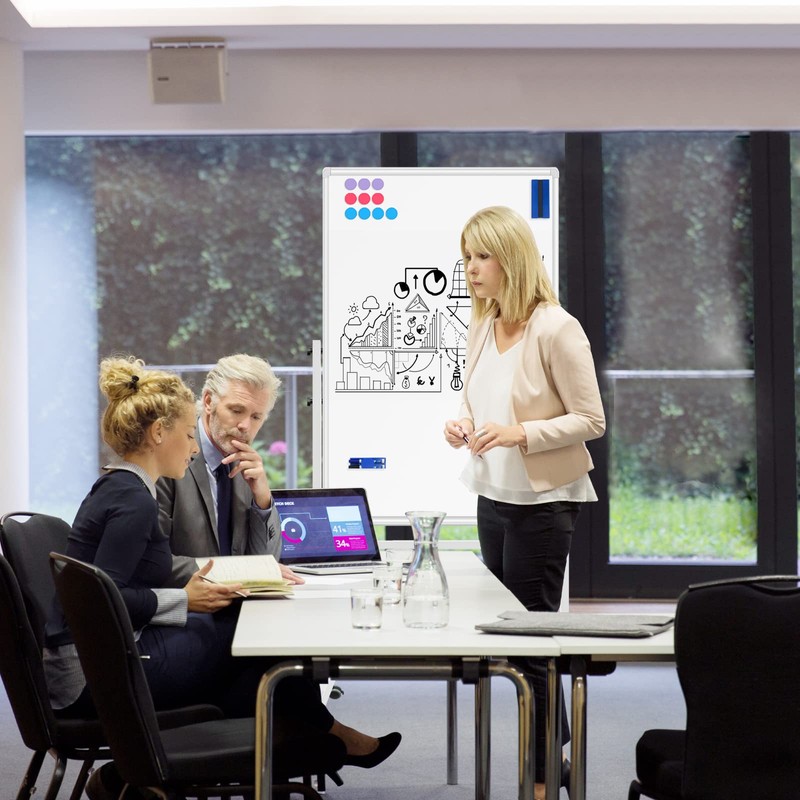 CALENBO White Board Dry Erase Board with Stand 36" X