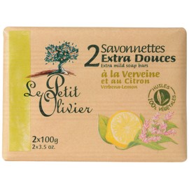 Le Petit Olivier 0005028 Hygiene Beauté Soaps Extra Soft Lemon Herb 2 x 100 g Pack of 3