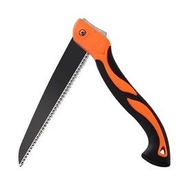 WLEYZEN Folding Hand Saw for Wood Cutting, 11 Inch Woodworking Bushcraft Camp Small Handheld Trimming Tree Limb Tree Trimmer, Saw with Ergonomic Non-Slip Handle Design,Quality SK-5 Steel