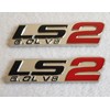 Pair Set LS2 6.0L V8 Engine 3D Letter Side Badge