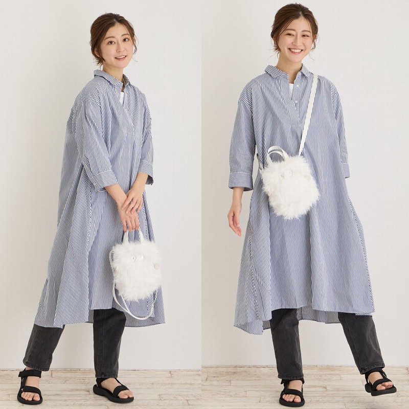 Route 0656 BR POINT-handle Mini Tote Bag with Shoulder Bag