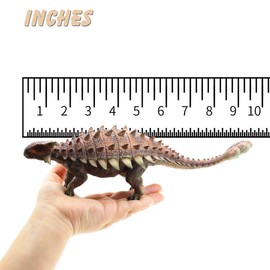 Gemini&Genius Ankylosaurus Action Figure Toy, Saichania Dinosaur Model Toy, Beautiful and Accurate Sculptures of Dino Toy Figure, Collection, Display & Play for Kids Dino Lover