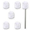 1 x toilet brush + 5 x replacement brush heads,