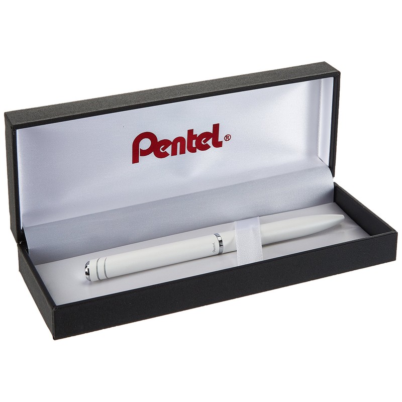 Pentel BL2007 EnerGel Philography Roller 0.7 mm Metal Barrel Pearl
