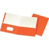 Staples 578539 School Grade 2 Pocket Folder Orange 25/Box
