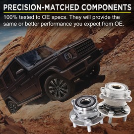 AUTOSTEADY Front and Rear Wheel Hub Bearing for Subaru 10-14 Legacy Outback 08-13 Impreza 09-13 Forester 2013 WRX 2010 2011 2012 Assembly Replacement 512401 513303