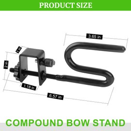 OJP Tree Stand Bow Holder, Hunting Tree Stand Bow Holder with Rubber Coating, Adjustable Bow Holder for Outdoor Hunting Gear
