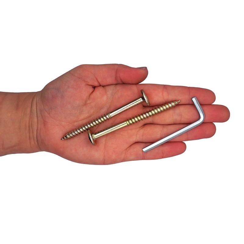 SKIR'CO (Pack of 10) Yellow Zinc Plated Wood Joining Screws