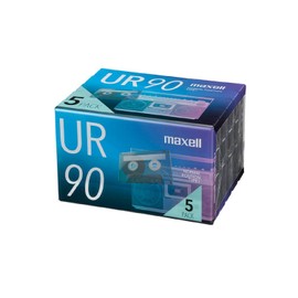 Maxell UR-90N 5P Recording Cassette Tape, 90 Minutes, 5 Rolls, UR Series