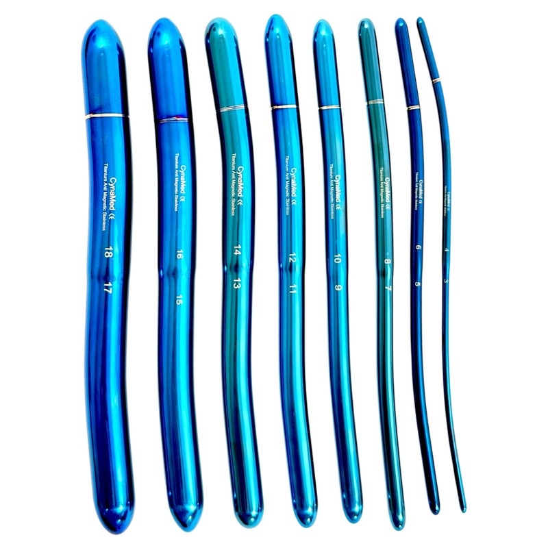 New Premium Hegar Dilator Sound Set Ultrasmooth Titanium Coated 8