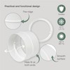 Vent Systems 4" Inch - in-line Air Vent Duct Coupler