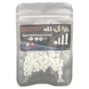 Nylon PA66 Plastic White Color Metric Knurled Hex Socket Head