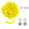Reliabe1st 2PCS 13 Feet Yellow Plastic Safety Barrier Chain with