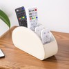 Remote Control Holder with 5 Pockets, PU Leather Desktop Organiser,