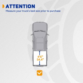 Soft Tri-Fold Truck Bed Tonneau Cover Fit for Ford Maverick 2022 2023 2024 2025 4.5 ft Bed